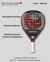 Raquette de padel VRTX Pro de face